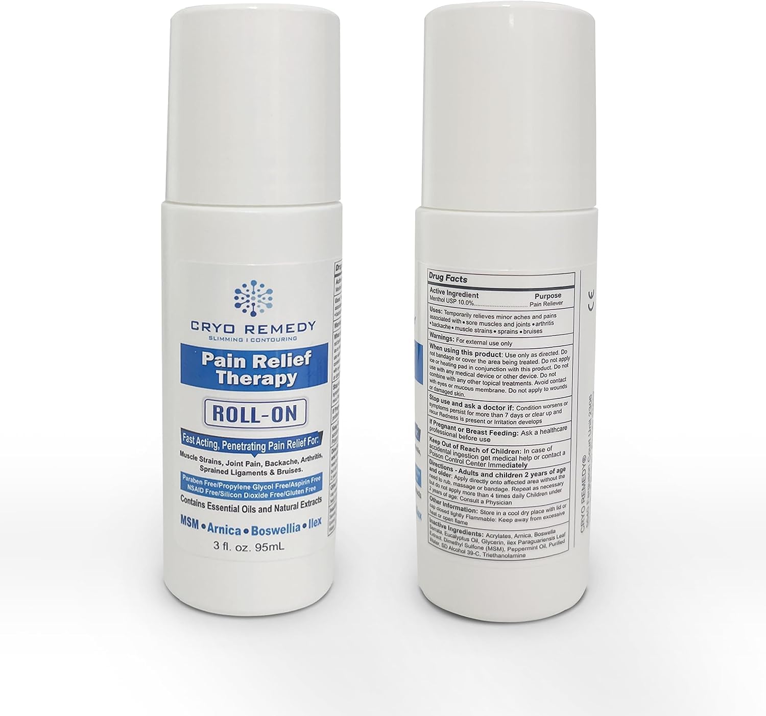 Amazon.com: Cryo Remedy Menthol Roll On Pain Relief for Arthritis